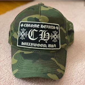 Chrome Hearts CH Hollywood Trucker Hat Camo